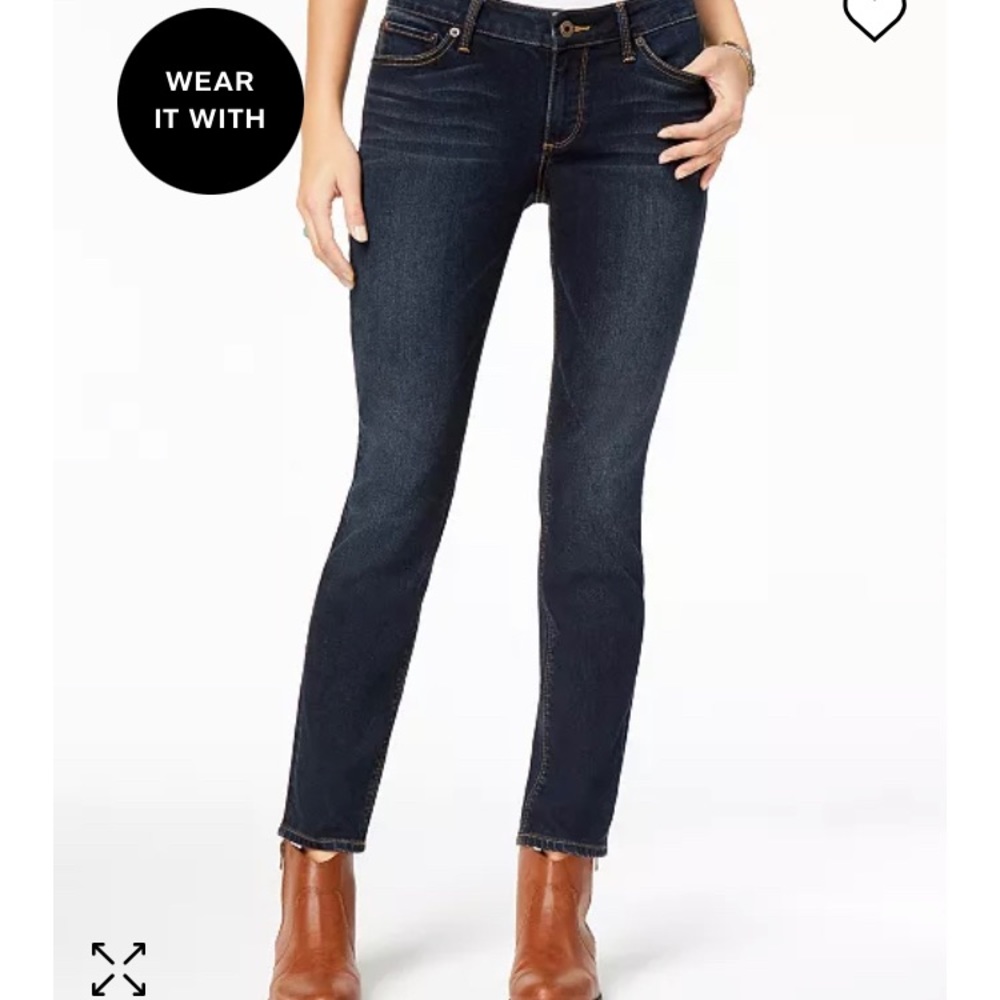 LUCKY BRAND Charlie Skinny dark wash stretch jeans women’s size 12/31 Ankle